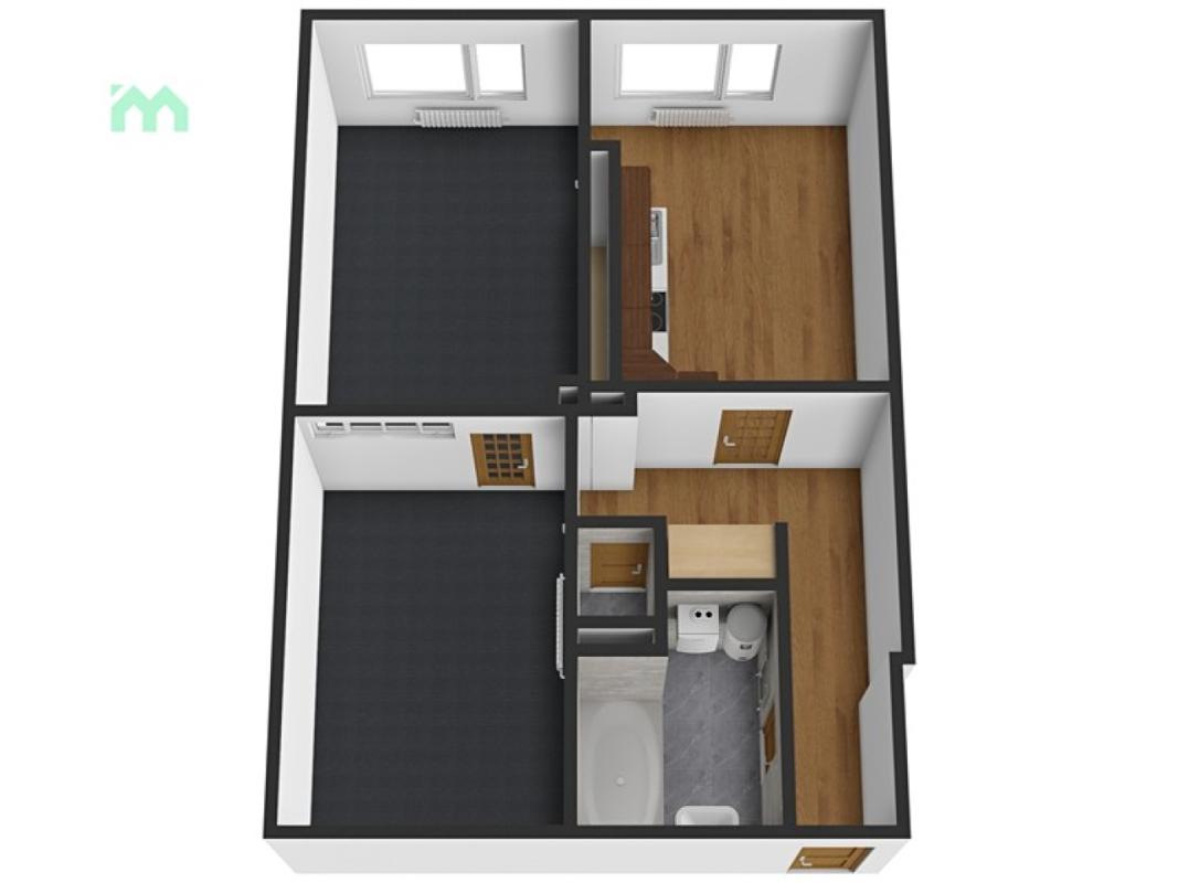 Pronájem bytu 2+1 60 m² — fotografie 3