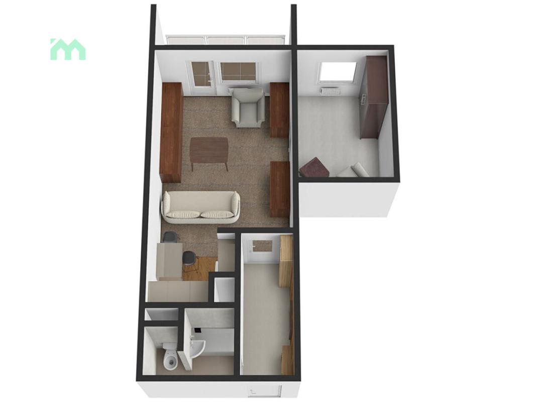 Pronájem bytu 1+1 36 m² — fotografie 2