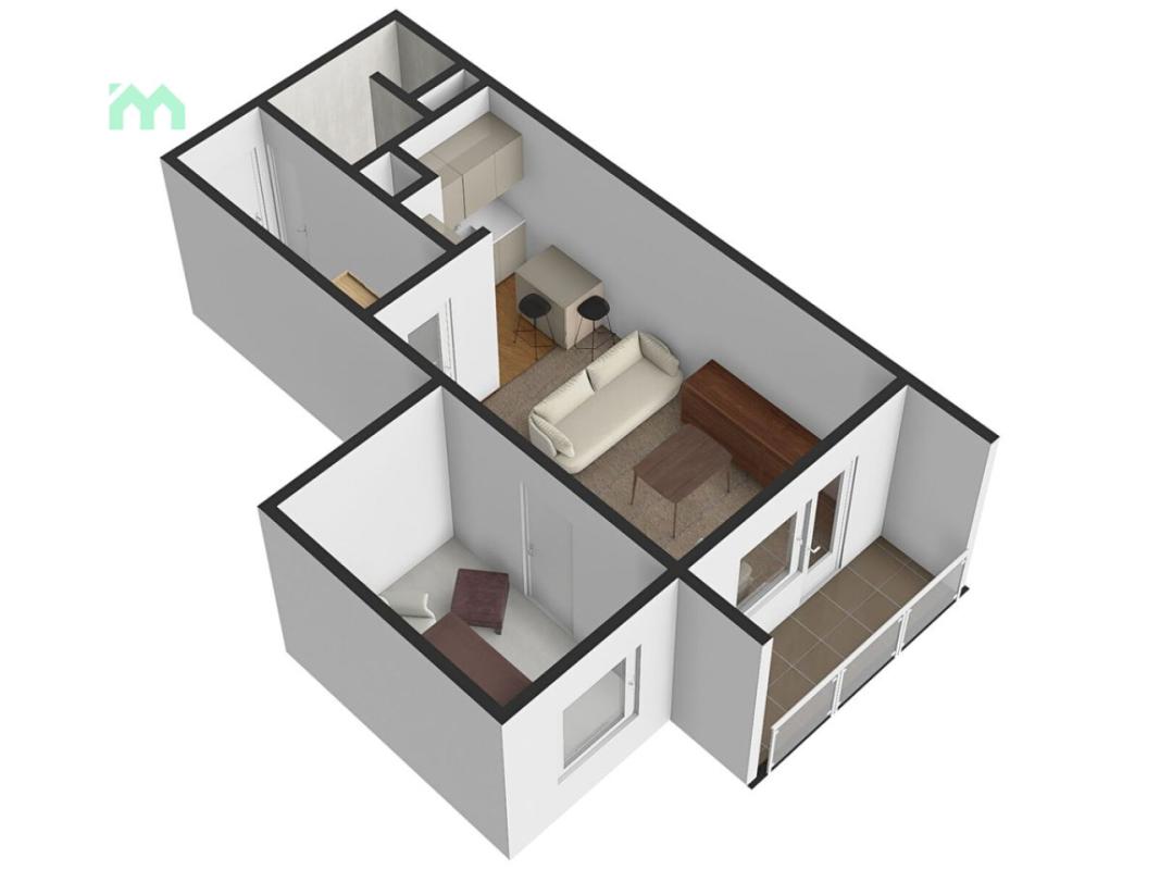 Pronájem bytu 1+1 36 m² — fotografie 6